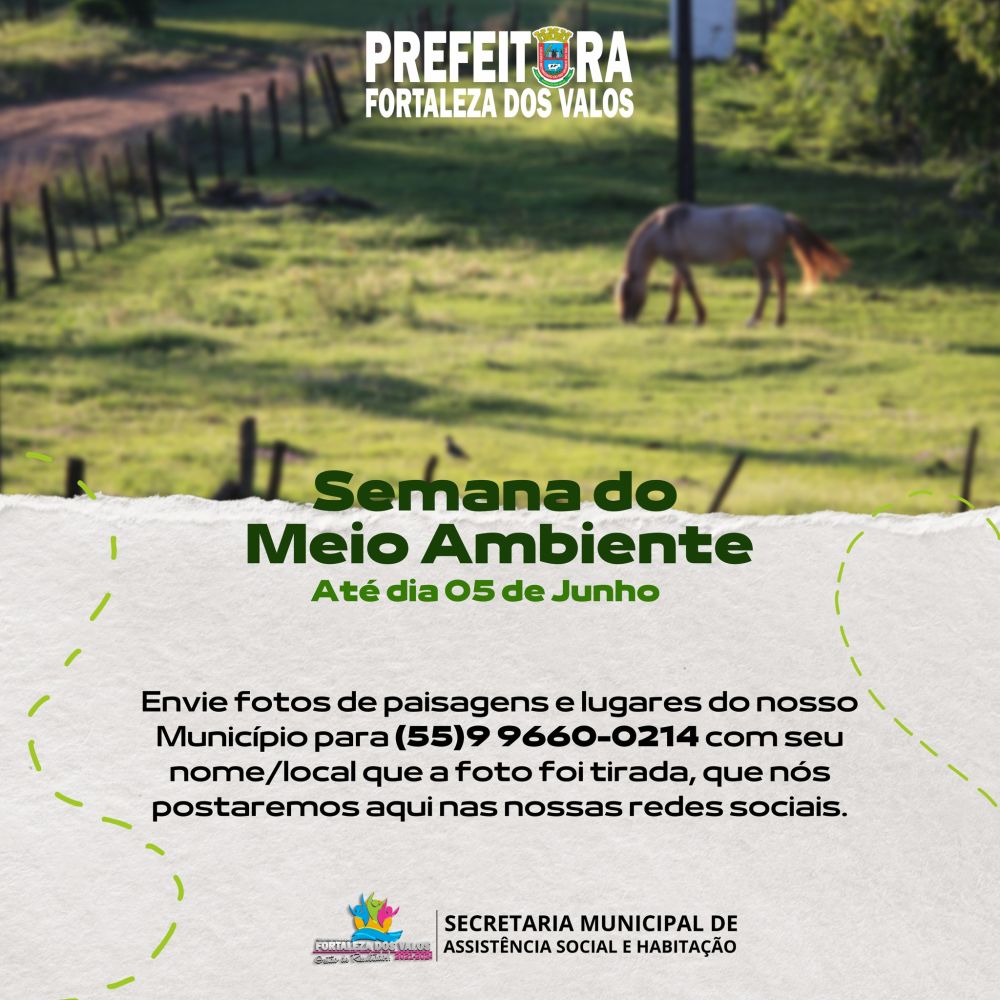 Mostre seu município em fotos na Semana do Meio Ambiente de Fortaleza