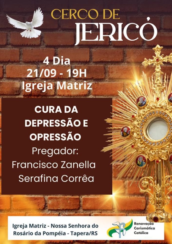 Cerco de Jericó prossegue nesta quinta feira na Igreja Matriz de Tapera