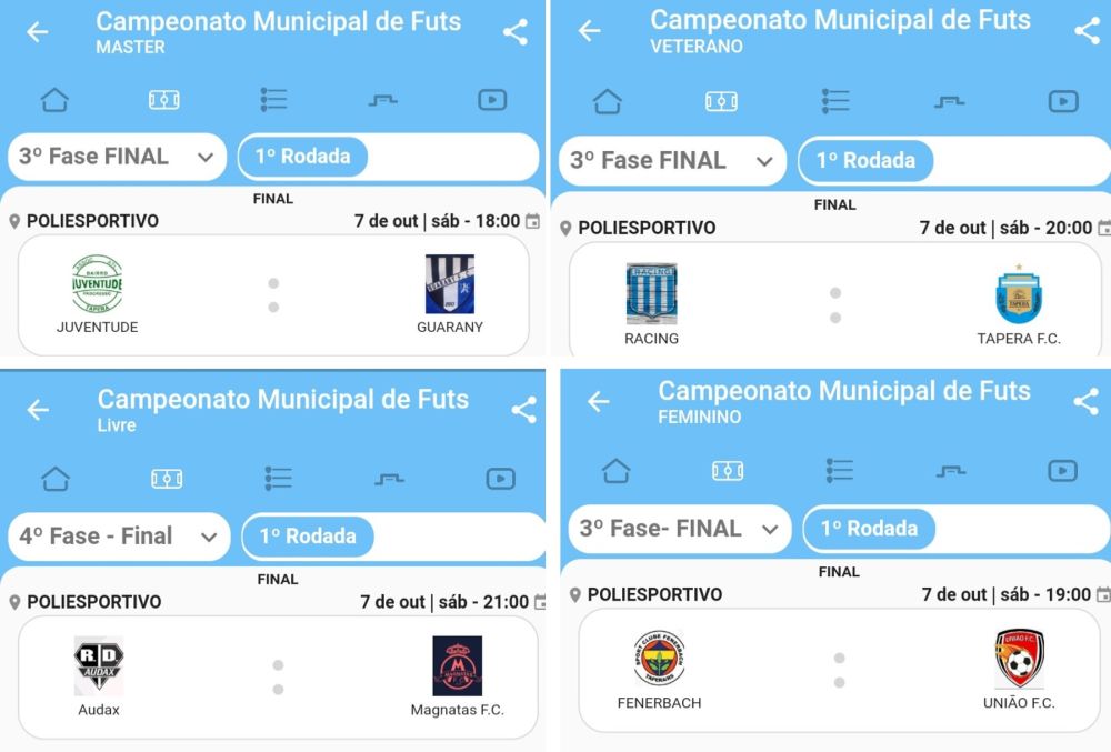 Definidos Os Finalistas Do Municipal De Futsal De Tapera JE Acontece