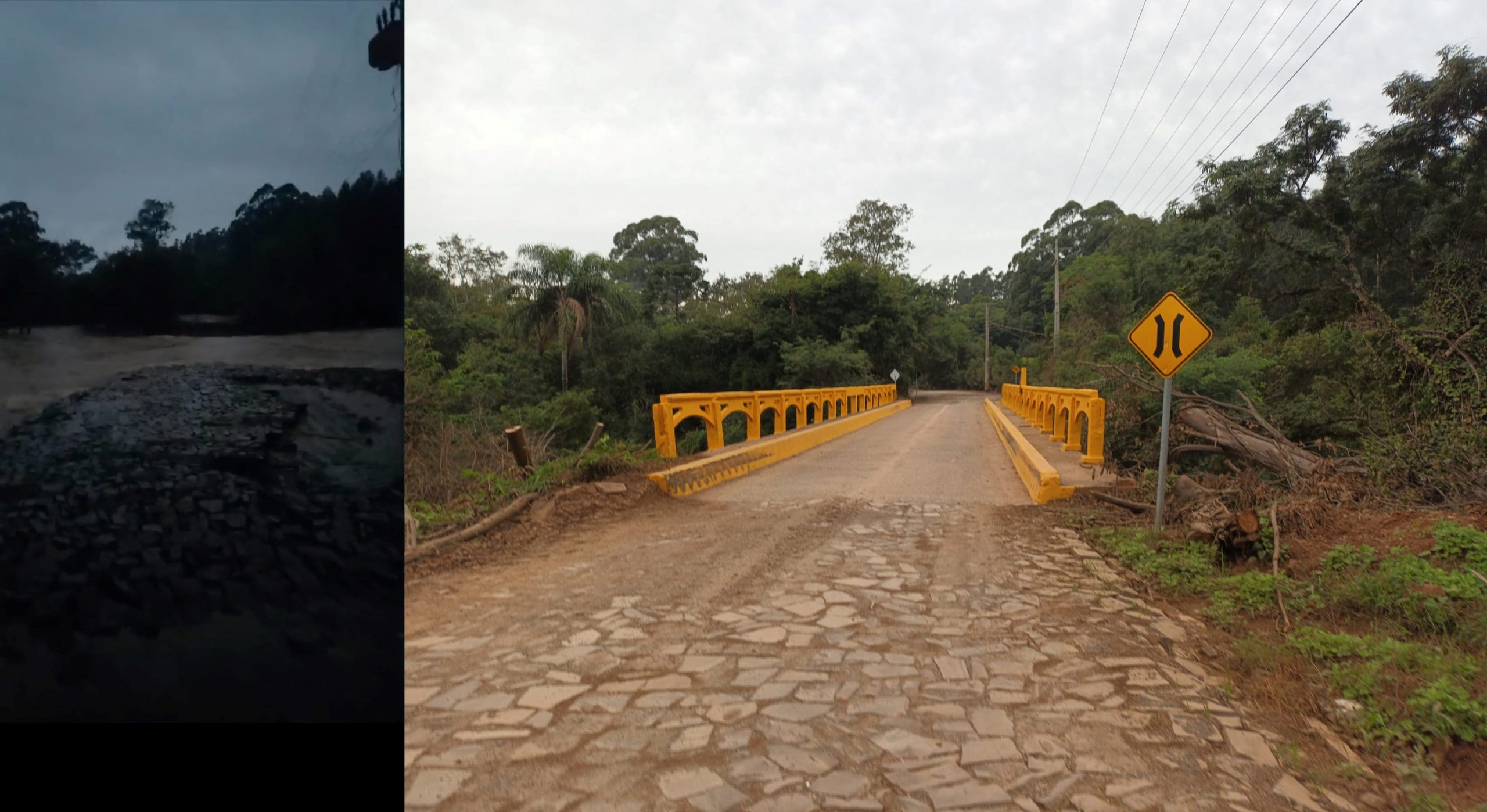 Ponte Do Varame Em Campos Borges Foi Arrancada Pela For A Das Guas