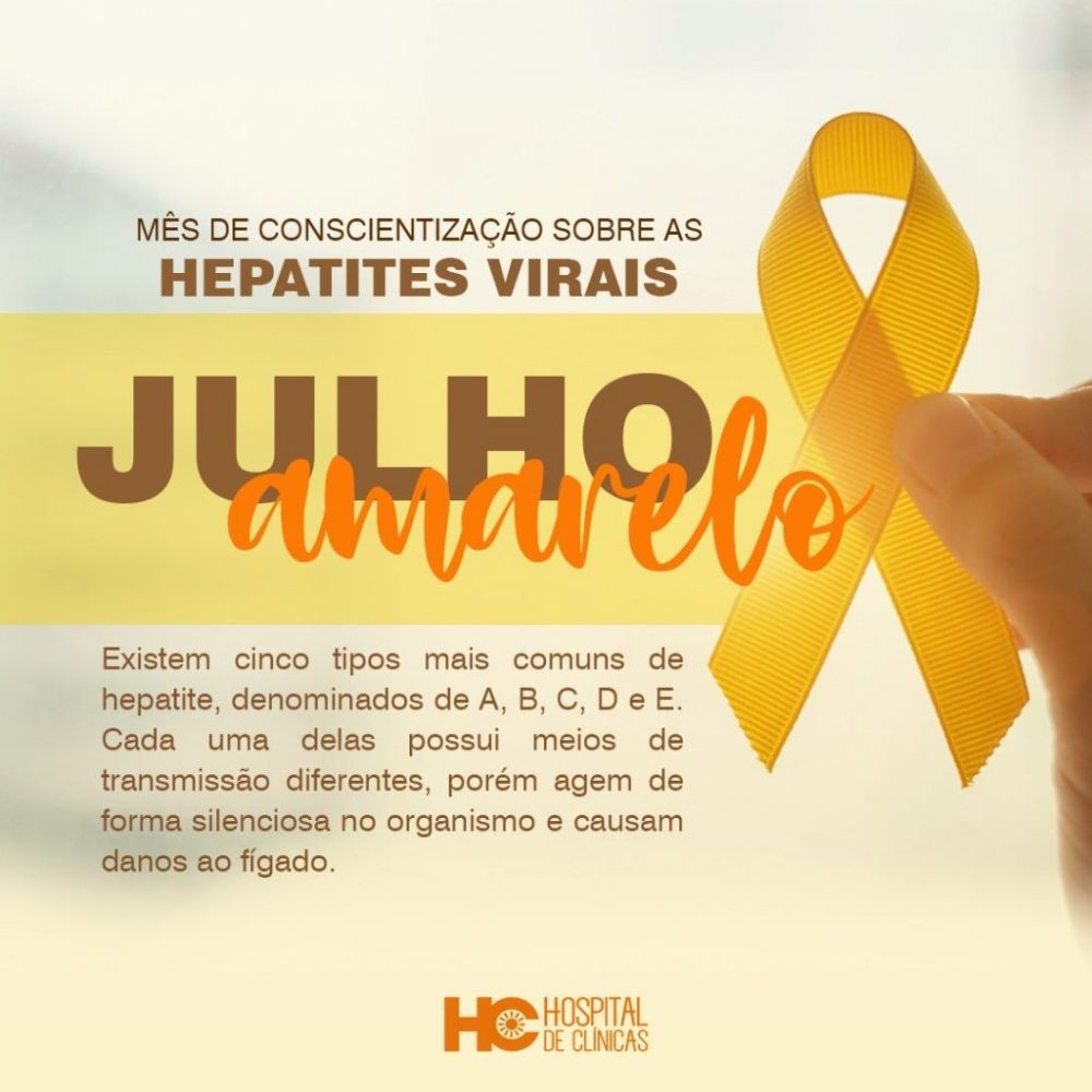 Julho Amarelo: Mês De Conscientização Sobre As Hepatites Virais | JE ...