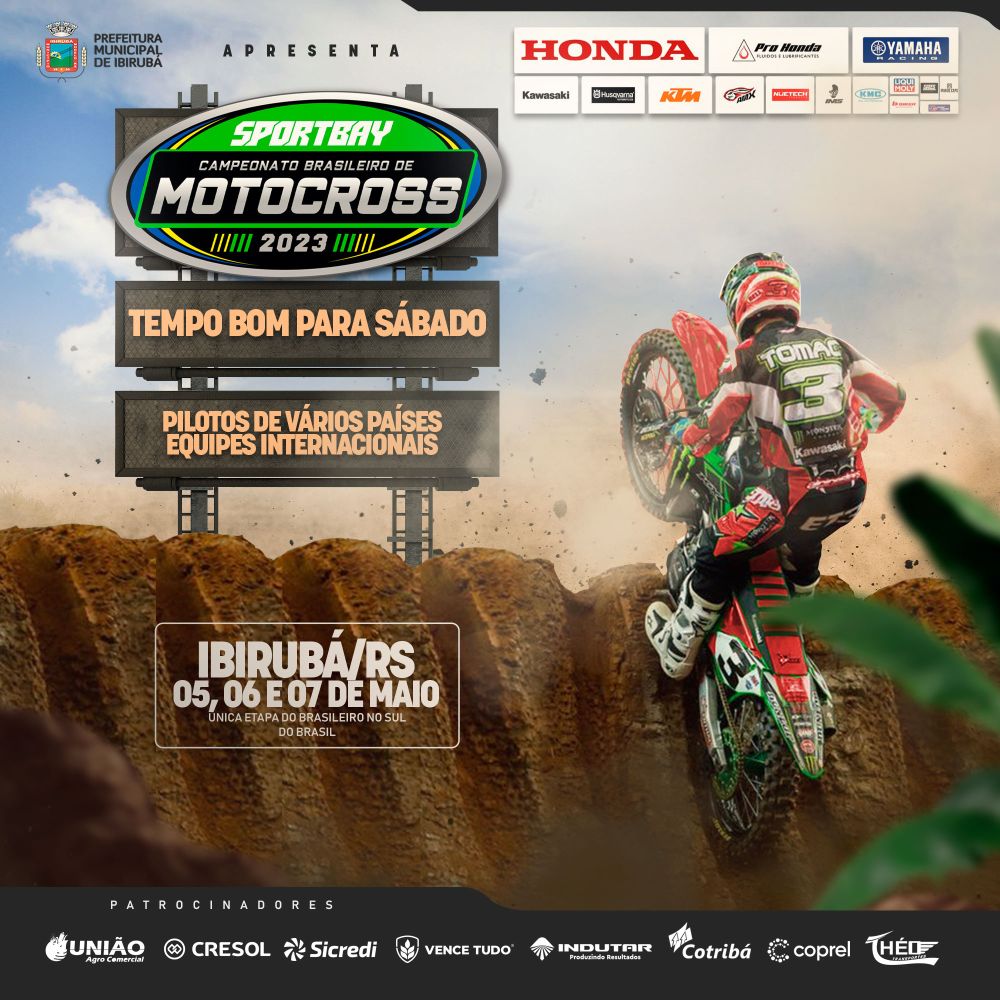 Ibirubá (RS) recebe a segunda etapa do Brasileiro de Motocross