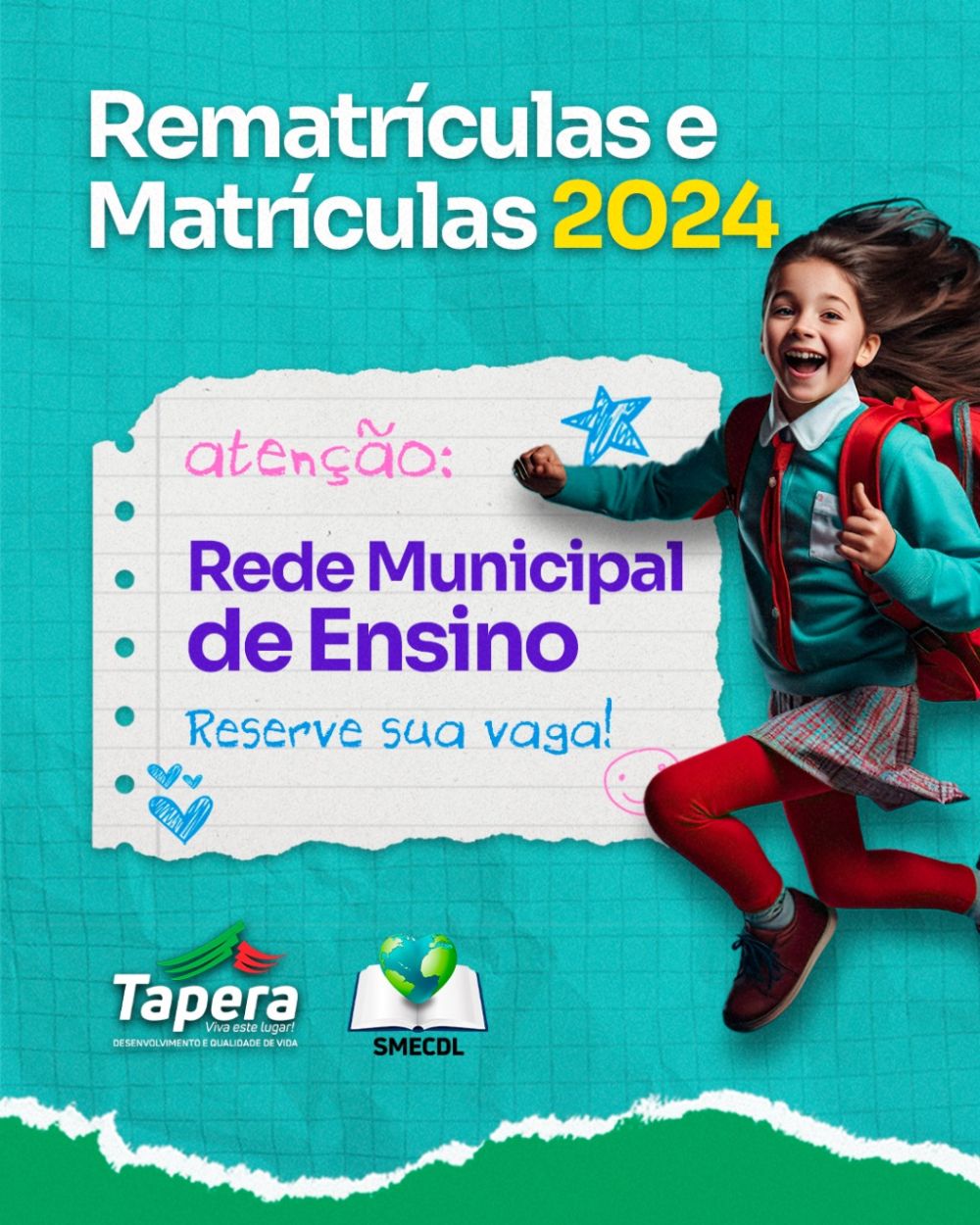 Abertas As Matrículas E Rematrículas 2024 Na Rede Municipal De Ensino